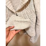Aeropostale  Womens XL Tan Cable Knit Shawl Collar Cardigan Sweater Photo 6