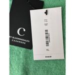 C by Bloomingdale's Cashmere Short Sleeve Sweater Aqua Green Women's XL Photo 4
