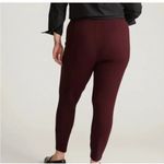 Universal Standard Game Leggings Wide Waistband Pockets Burgundy 3XL(36/36) NWT Photo 2