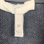 Joie  Women Sz XS Ermie Charcoal‎ Grey Cocoon Long Biker Moto Pea Coat Wool Blend Photo 2