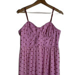 Betsey Johnson  Dress Womens 12 Pink sequin Heart bustier tiered Tulle Maxi i Photo 2