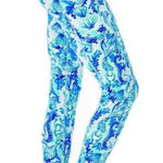 Lilly Pulitzer UPF 50+ Luxletic High Rise Weekender Midi Legging Sea Glass Aqua Photo 0