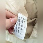 Bardot Linen Blend Midi Skirt Side Cut Out Oatmeal Cream Straight Size Large Photo 8