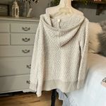 Green Tea Chunky Oversized Sweater Beige Popcorn Hoodie Pullover Womens Medium Hoodie Photo 6