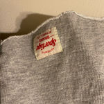 Women's Sportiqe Gray Cropped Round Neck Chicago Bulls Long Sleeve Tee Small Photo 1