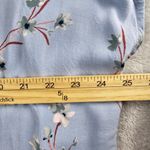 Como vintage  Blouse Top Blue Floral Pattern Sleeveless Womens Size XXL 2XL Photo 3