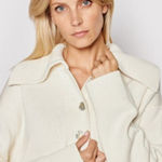 SAMSØE SAMSØE Hailey Polo Sweater – Antique White Knit Top, Women’s Size M Size M Photo 0