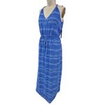 Ivanka Trump NWT  White/Blue Maxi Dress Sz 14 Photo 2