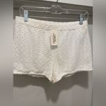 Forever 21 NWT F21 White Cream Crochet Lace Shorts - Large Photo 2