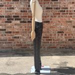 7 For All Mankind  black/grey polyurethane snakeskin shimmery pants / XS / EUC Photo 8