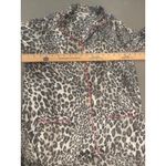 Victoria's Secret Leopard Print Long Sleeve Pajama Top Pink Trim small Photo 3