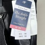 Abercrombie & Fitch NEW Mixed Fabric Ultra High Rise Ankle Straight Jean SZ 35 S Photo 5