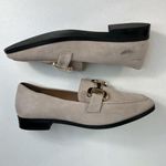 Anthropologie Diba True Size 10 About It Slip On Loafers Suede Leather Beige 54925 Appel Crisp Photo 2