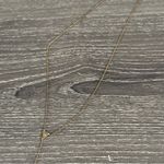 Jennifer Zeuner  Kara Rose Gold Lariat Necklace Triangle Arrow Photo 5