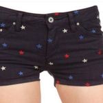 Isabel Marant Etoile Shorts Embroidered Stars Navy Blue Mid Rise Size 40 Photo 0