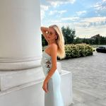 ZARA  dress midi maxi bodycon strapless bow fitted wedding party cocktail Photo 8