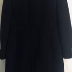 J.Crew Long Wool Black Topcoat size 4 Petite Photo 1