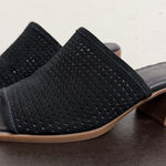 Koolaburra By Ugg Black Suede Raychel Perforated Block Heel Open Toe Mules 8.5 Photo 0