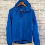 City Streets Women’s  royal blue windbreaker rain coat with hood Small Photo 0
