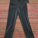 NWT DALIA BLACK SHIMMER STRETCH TROUSER PANTS Size 4 Photo 0