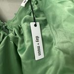 Day + Moon Babydoll Puff Sleeve Dress Green Size L Photo 5