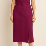 Hugo Boss Boss  Dadorina Belted Front Slit Sheath Dress Photo 0