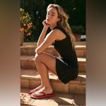 Free People  Devyn Sweater Mini Dress - Black Dress Photo 2