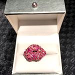 None Limited Edition Pink Rhinestone Lip Ring Photo 2