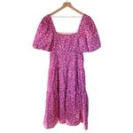 Hyacinth House Floral Estella Midi Dress Pink Purple Women’s Size Medium Photo 7