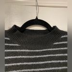 Love Tree NWT Tilly’s Size S Oversized Cropped Black Striped Pullover Sweater Photo 1