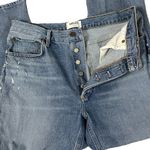 AGOLDE Riley High Rise Straight Crop Denim Jeans in Endeavor Size 30 Distressed Photo 5