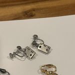 Hinge Lot Of 3 Fun Novelty Clip On Screw On Earrings Dangle- Door Horseshoe Etc Photo 4