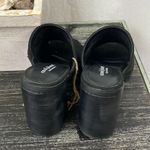 Steve Madden  Cool Planet Black Leather Block Heel Open Toe Shoes 8 NEW Photo 2