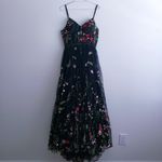 Mac Duggal Floral Embroidered A-Line Jeweled Floral Maxi Gown Photo 2