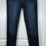 American Eagle  Outfitters Denim Blue Stretch Jeggings Size 4 Long EUC #2526 Photo 0