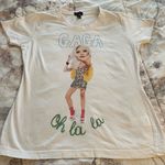 Sugarbird Limited Collection Gaga Oh La La RARE white cotton t Photo 9