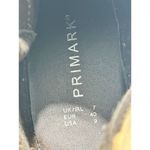 Primark Boots Slip On Faux Suede Pointed Toe Low Heeled Ankle Booties Tan 9 Photo 2