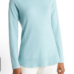 Cyrus Women's  Light Blue Long Sleeve Crew Neck Sweater Size L Photo 0