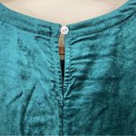 NWT J. Jill Velvet Short‎ Puff Sleeves Crewneck Knee Length Shift Dress Size XL Blue Photo 7