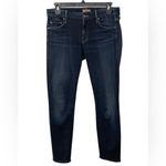 Mother The Looker Crop Jean in Coffee Tea or Me Dark Wash Size 27 Denim Blue Photo 3