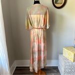 Vintage 1990s tie dye silk dress with braided belt Photo 4