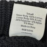 Varley  Sweater Willard Half‎ Zip 2.0 Chunky Knit Pullover Black NWT $178 Sz S Photo 5