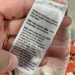 Chico's Chico’s Sandwashed Satin Floral-Print Shirt Button Front Size 16-18 Photo 13