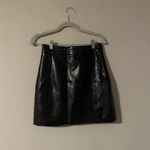 Topshop Leather Croc Mini Skirt Photo 8