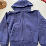 Aritzia Sweat Fleece Perfect Fit Zip Up Hoodie Photo 0