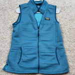 L.L.Bean  Quilted Zip Vest Teal Blue Women's Medium Regular Photo 0
