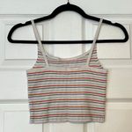 LA Hearts Striped Cropped Knit Tank - Size L Photo 2