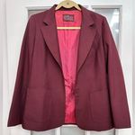 Vintage LEVI STRAUSS 1980’s Blazer Jacket Wine Maroon Color Women’s Size 10 Med Red Photo 0