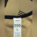 EUC DSG Sahara Sand and Pure Black Seamless Colorblock Sports Bra size large Tan Photo 6