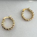 14mm Small Gold Hoop Earrings for Women Photo 3